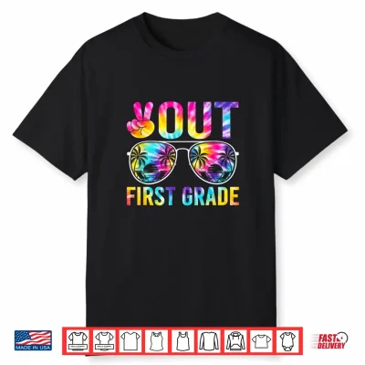 Peace Out First Grade Graduation Tie Dye Last Day Of School Shirt