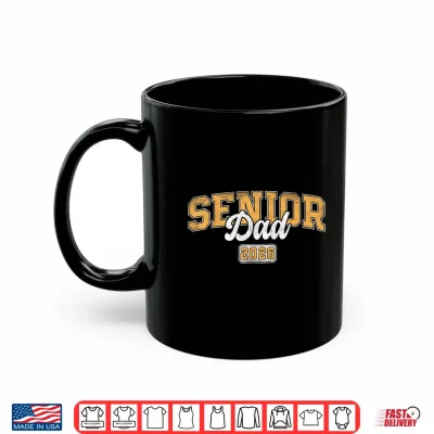 Mug Senior Dad Class of 2026 Graduate Father Varsity Graduation Shirt
