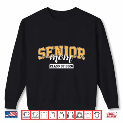 Sweatshirt Senior Mom Class of 2026 Graduate Mother Varsity Graduation Shirt