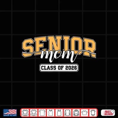 Design Senior Mom Class of 2026 Graduate Mother Varsity Graduation Shirt