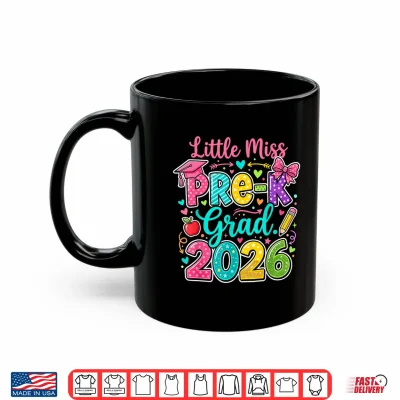 Mug Little Graduate Pre K Grad 2026 Preschool Graduation Bow Shirt