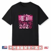 Pink Senior 2026 Class Of 2026 Leopard Coquette Bow Shirt