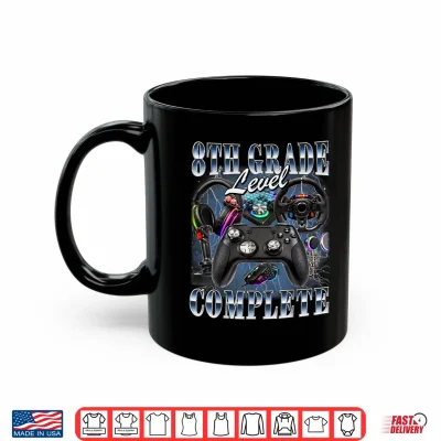 Mug Eighth Grade Level Complete Graduation Gamer Eighth Graders Shirt