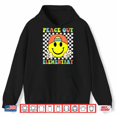 Hoodie Peace Out Elementary Last Day Of School Graduation Shirt