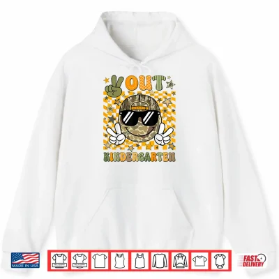 Hoodie Peace Out Kindergarten Camo Last Day Graduation Shirt
