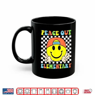 Mug Peace Out Elementary Last Day Of School Graduation Shirt