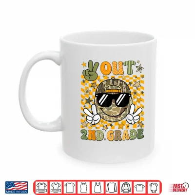 Mug Peace Out Second Grade Second Camo Last Day Graduation Shirt
