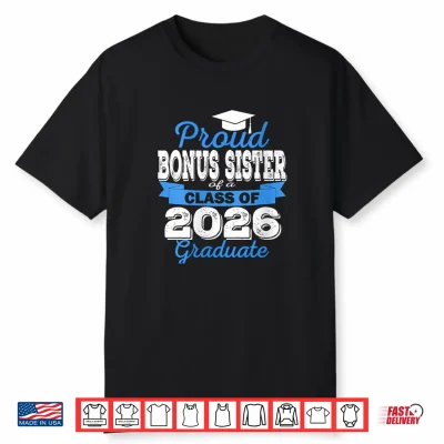 Super Proud Sibling Of 2026 Graduate Graduation Family Shirt
