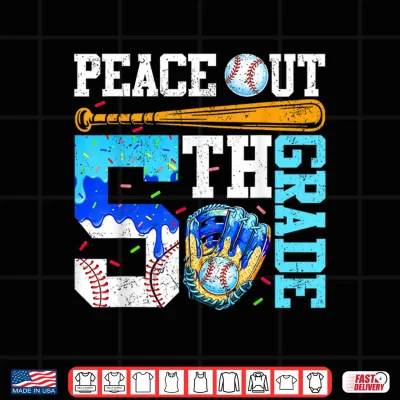 Design Peace Out 5th Grade Fifth Complete Identity Success Achievement Role Family Joy Bold