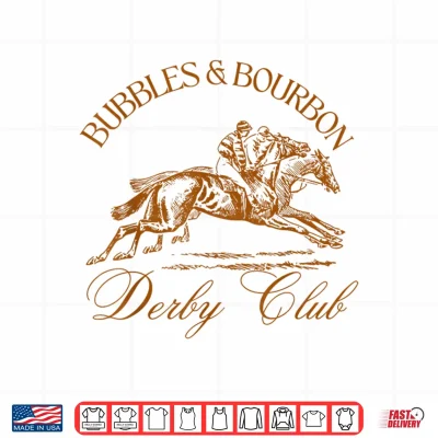 Design Bubbles And Bourbon Derby Club Shirt