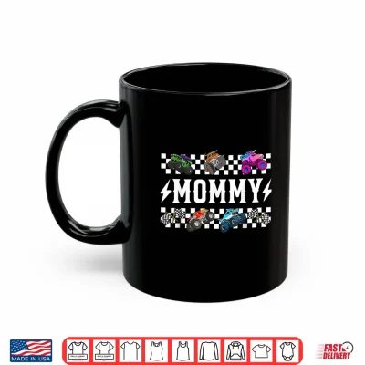 Mug Mommy Retro Monster Truck Family Crew Birthday Matching Shirt