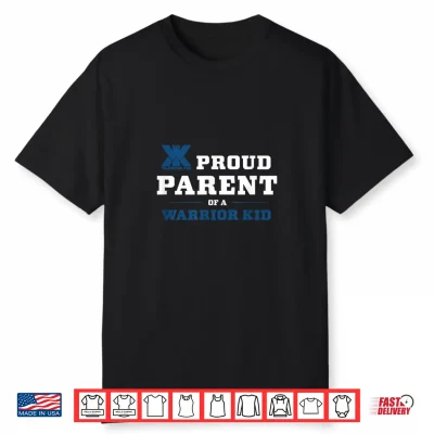 Proud Parent Of A Warrior Blue Logo Shirt