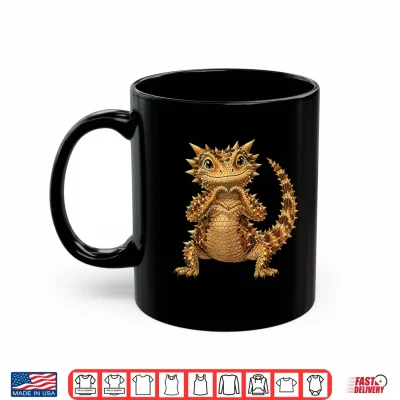 Mug Thorny Devil With Heart Cute Lizard With Heart Symbol Shirt