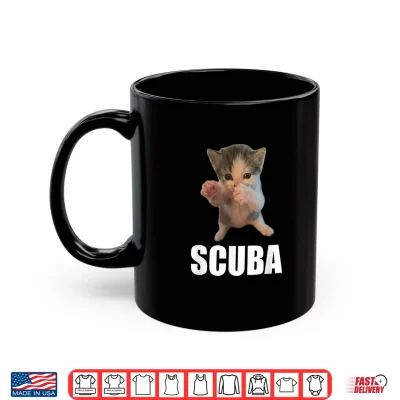Mug Cute Scuba Dancing Meme Cat Scuba Meme Shirt