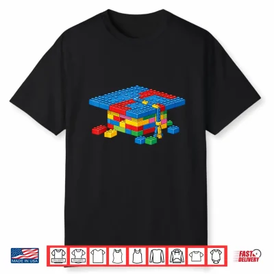 Brick Builder Blocks Graduating Graduate Happy Graduation Shirt