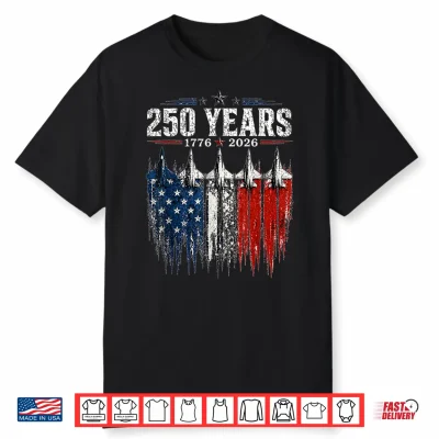 250Th Anniversary Usa Patriotic 250 Years American 4Th July Shirt
