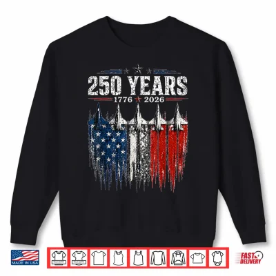 Sweatshirt 250th Anniversary USA Patriotic 250 Years American 4th July Shirt