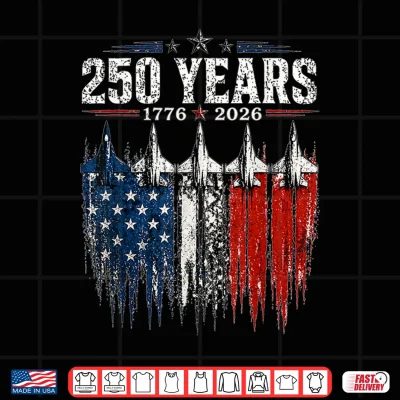 Design 250th Anniversary USA Patriotic 250 Years American 4th July Shirt