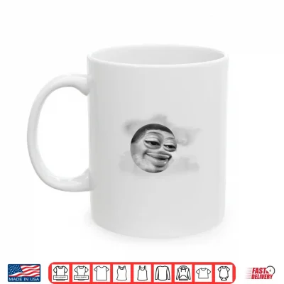 Mug Funny Flight Reacts Moon Face Meme Shirt