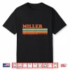 Miller Retro Personalized First Name Vintage Stripes Shirt