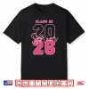Class Of 2026 Senior 2026 Graduation Coquette Pink Bow Girls Shirt