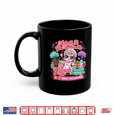 Mug Lunch Lady Admit It Youll Miss Me 6 7 Times This Summer Shirt
