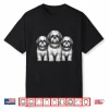 Cool Three Shih Tzu Dog Illustration Shirt