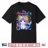 Fifth Birthday Unicorn Mermaid Tail Five Years Old Shirt