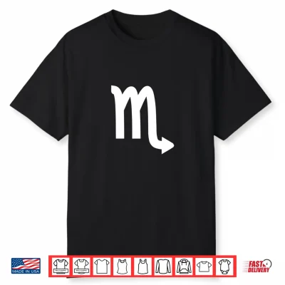 Scorpio Zodiac Signs Simple Symbols Shirt