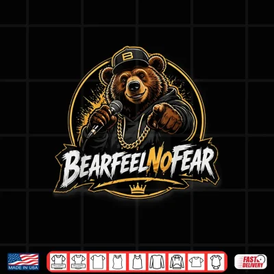 Design BearFeelNoFear of Minimal Positive Bear Shirt