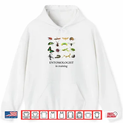 Hoodie Bug Explorer Entomologist in Training Insects Kids Girl Boys Comfort Colors Crop Top
