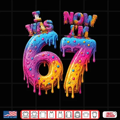 Design I was 6 Now Im 7 Drip 7th Birthday Boys Kids 67 Meme Shirt