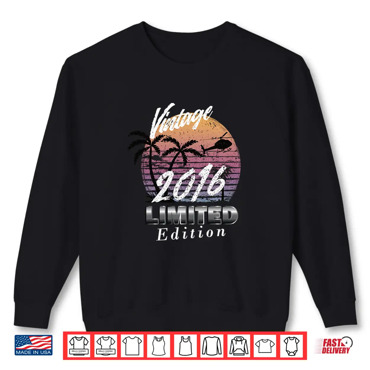 Vintage Birthday Retro 2016 Limited Edition Shirt