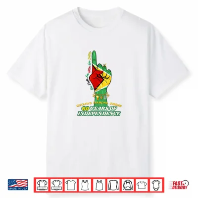 Celebrating 60 Years Of Independence Guyana Diamond Jubilee Shirt