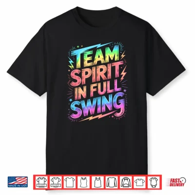 Cute Team Spirit Full Swing Kids Teacher Run On Games Fast Shirt