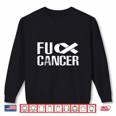 Sweatshirt Fuck Cancer Shirt Fu Cancer Shirt Cancer Awareness Shirt