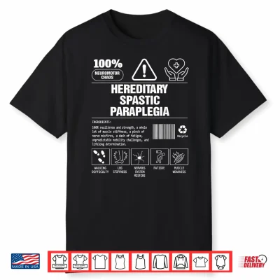 Hereditary Spastic Paraplegia Hsp Warrior Rare Disease Shirt
