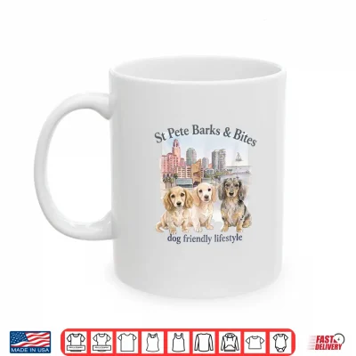 Mug St Pete Barks Bites Dachshunds Shirt