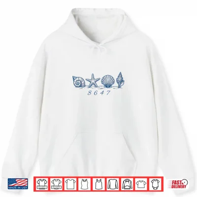 Hoodie Funny 86 47 Seashells Sea Shells Beach Funny 8647 Shirt