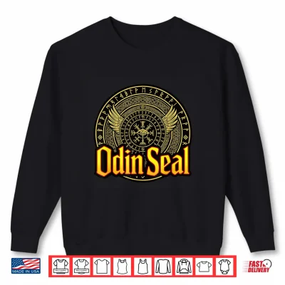 Sweatshirt Odin Seal Rune Circle Norse Symbol Design Shirt