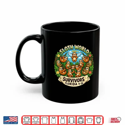 Mug Sloth World 13 Survivors Design Shirt