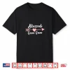 Blessed Gam Gam Arrow Heart Love Grandma Cute Funny Gamgam Shirt