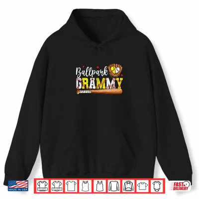 Hoodie Cute Ballpark Grammy Softball Grammy Baseball Grammy Grandma Shirt