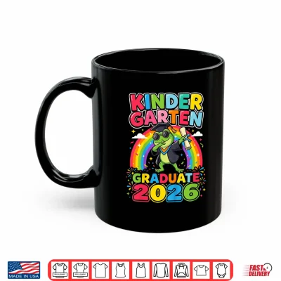 Mug Cute Kindergarten Graduate 2026 Graduation Frog Kids Boys Shirt