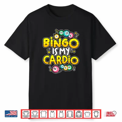 Mens Bingo Is My Cardio With Lucky Balls Bingo Dabbers Woman Performance Shirt