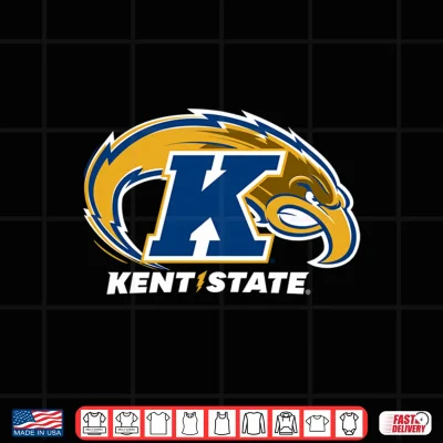 Design Kent State University Golden Flashes KS26 Comfort Colors Crop Top