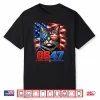 8647 Cat Patriotic 86 47 Funny Cat Usa Flag Sunglasses Shirt