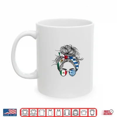 Mug Mexican Greek Flag Mexico Greece Mix Heritage Shirt