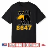 86 47 Black Cat Vintage Funny Mystery Numbers Cat Lover Shirt