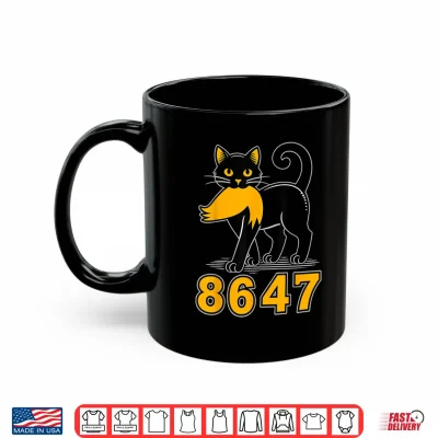 Mug 86 47 Black Cat Vintage Funny Mystery Numbers Cat Lover Shirt